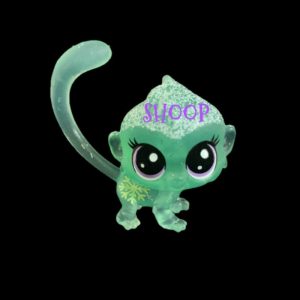 LPS Frosted Flurries | Tube Vert | Bébé Singe